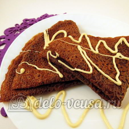 Рецепт Шоколадных блинчиков