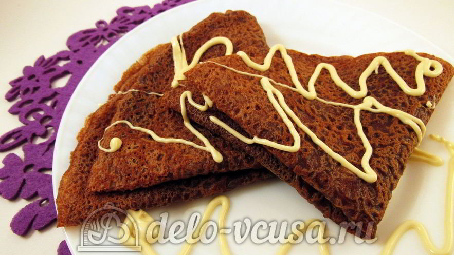 Рецепт шоколадных блинчиков