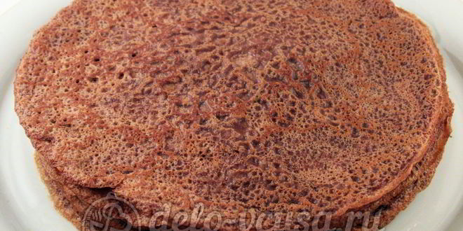 Рецепт шоколадных блинчиков