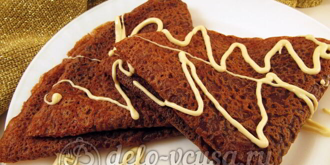 Рецепт шоколадных блинчиков