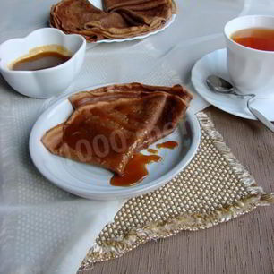 Рецепт Шоколадных блинов с какао