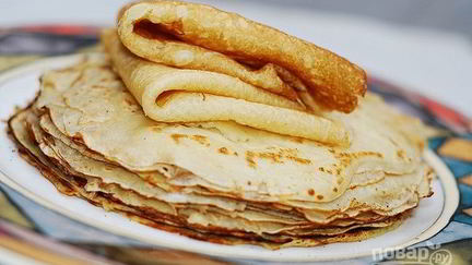 Рецепт Тоненьких блинчиков на молоке с яйцами