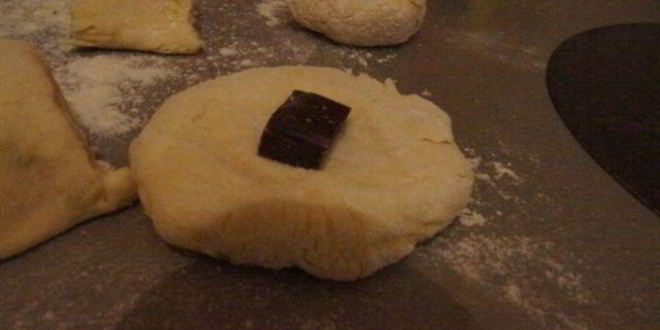 Рецепт бездрожжевых ванильных булочек с шоколадом