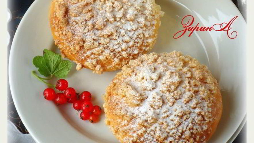 Рецепт булочек с кокосом и миндальным штрейзелем