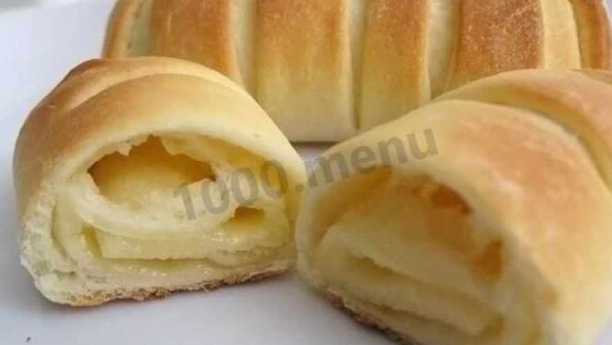 Рецепт булочек с сыром из дрожжевого теста
