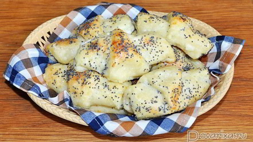 Рецепт сырников-круассанов с маком