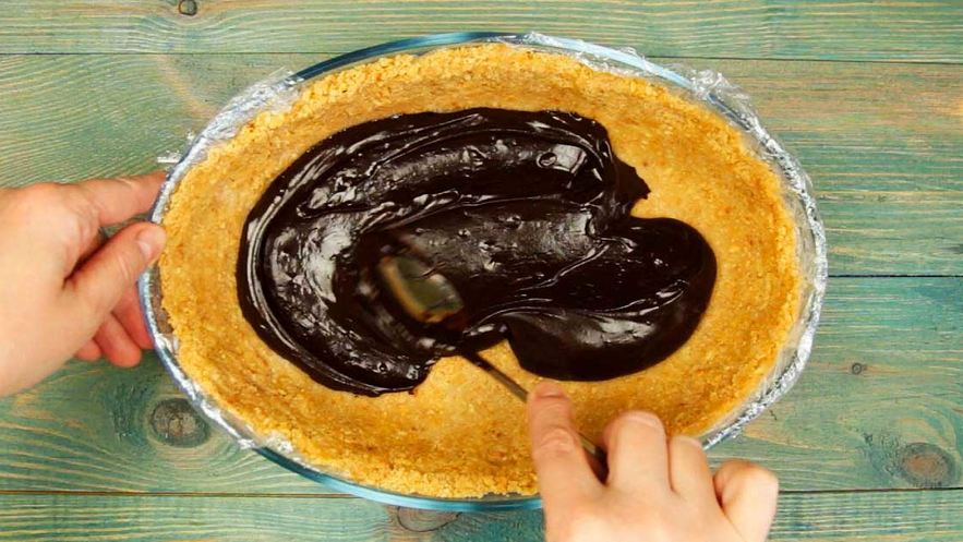 Рецепт бананового чизкейка с шоколадом