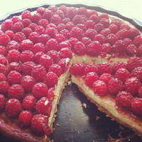 Рецепт Чизкейка из рикотты с малиной