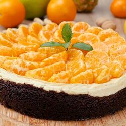 Рецепт Чизкейка с пряными мандаринами