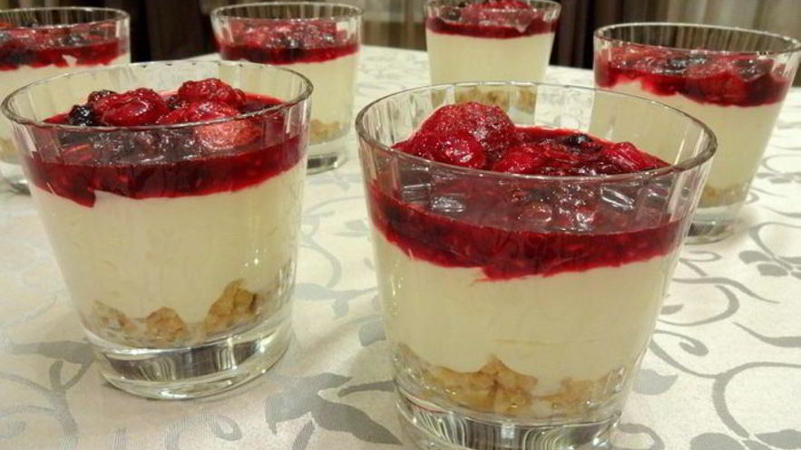 Рецепт чизкейка в стаканчиках