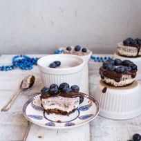 Рецепт Чизкейков с лавандой и голубикой