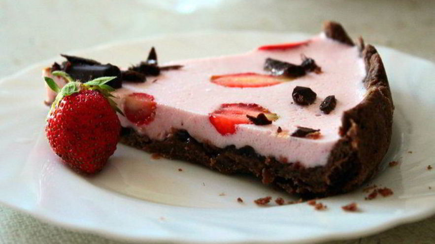 Рецепт клубнично-малинового чизкейк