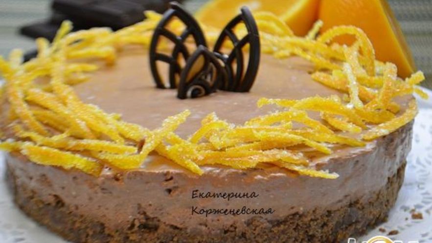 Рецепт шоколадна-апельсинового чизкейк