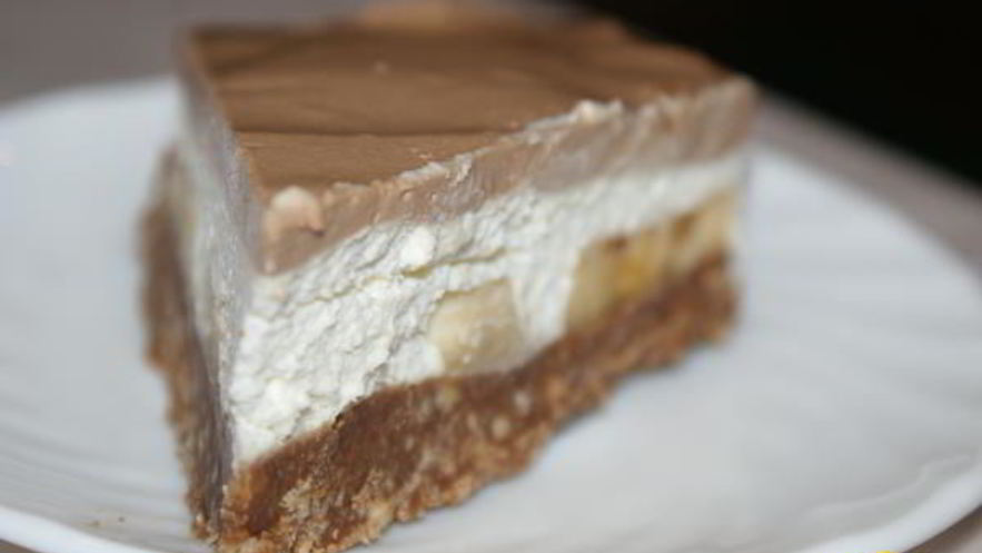 Рецепт шоколадного чизкейка с бананами