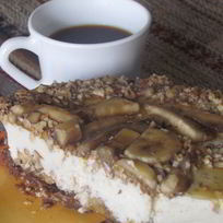 Рецепт Сливочно-бананового чизкейк с орехами