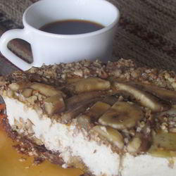 Рецепт Сливочно-бананового чизкейк с орехами