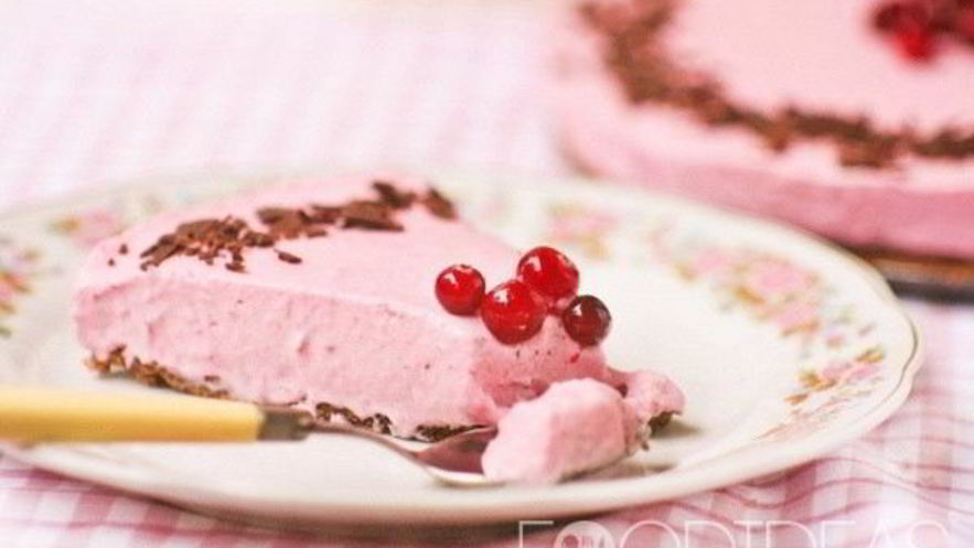 Рецепт творожного чизкейка с клюквой