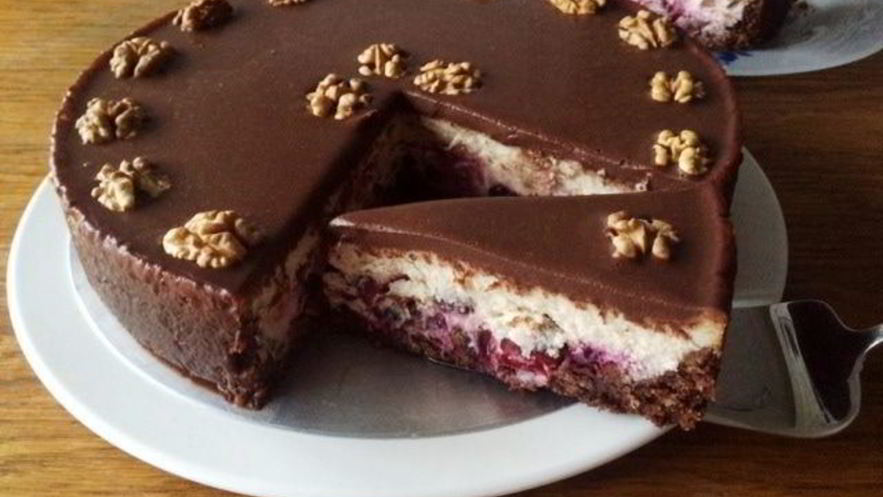 Рецепт вишнева-смородинового чизкейк