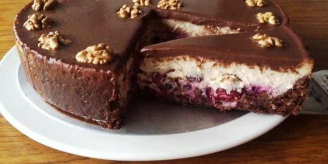 Рецепт вишнева-смородинового чизкейк