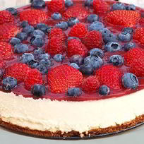 Рецепт Ягодного чизкейка без выпекания