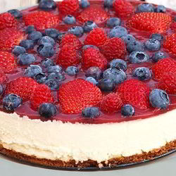 Рецепт Ягодного чизкейка без выпекания