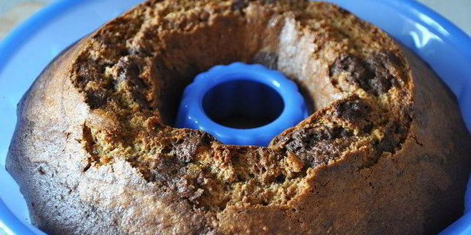 Рецепт апельсинового кекса с тремя видами теста