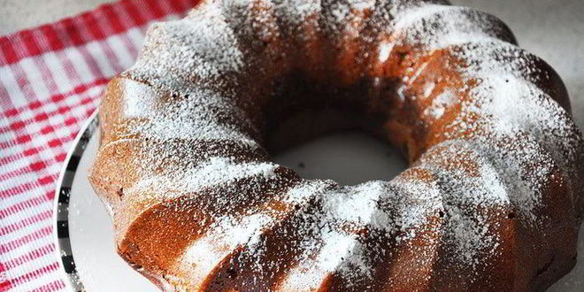 Рецепт апельсинового кекса с тремя видами теста