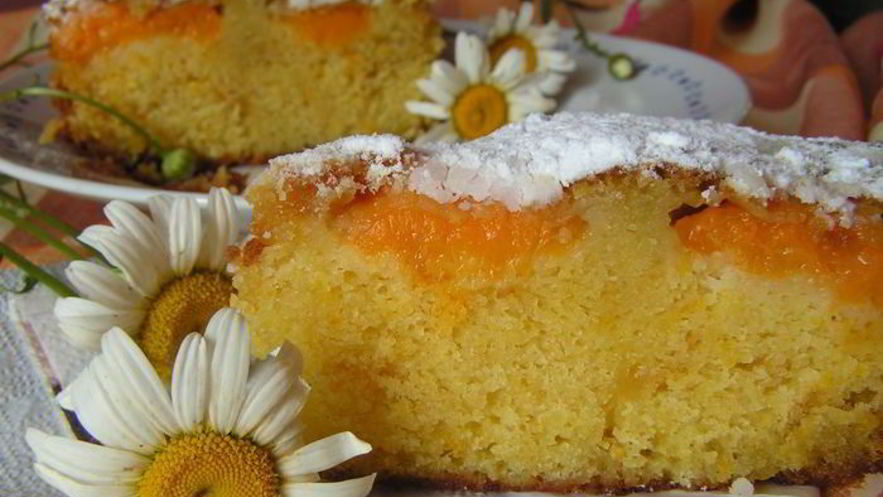 Рецепт йогуртового кекса с абрикосами