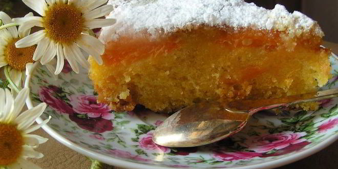 Рецепт йогуртового кекса с абрикосами