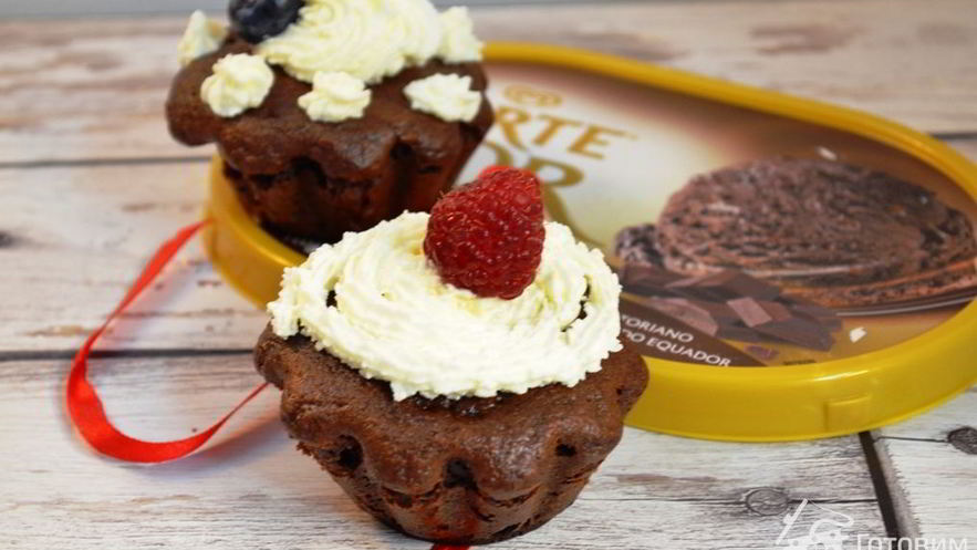 Рецепт кекса из растаявшего мороженого