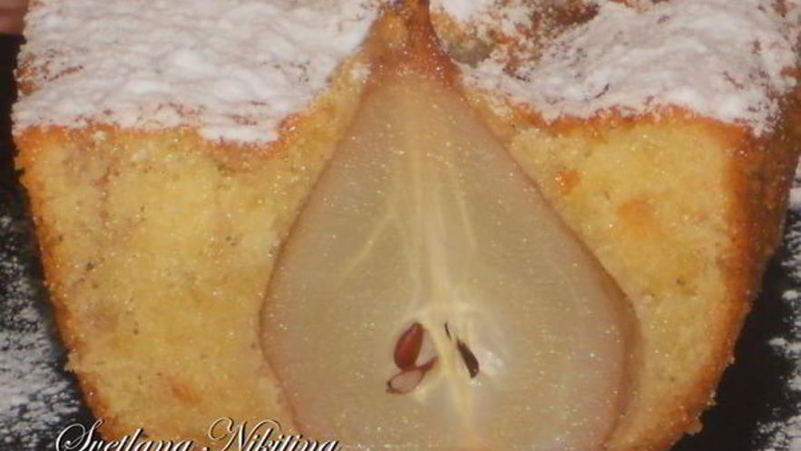 Рецепт кекса кардамонового с пьяной грушей