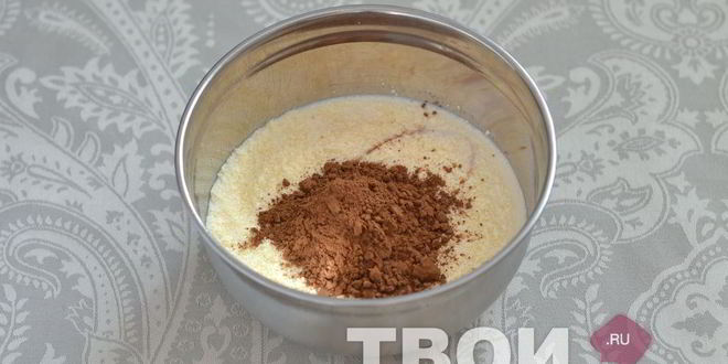 Рецепт кекса с шоколадным ганашем