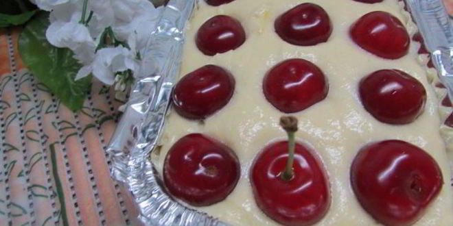 Рецепт кекса с вишней