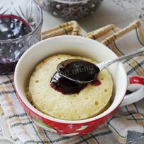 Рецепт Кекса в кружке за минуту в микроволновке