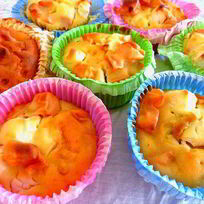 Кексы с бататом и сыром фета