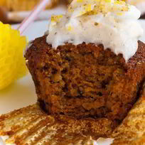 Рецепт Морковных кексов с творожно-кокосовым кремом