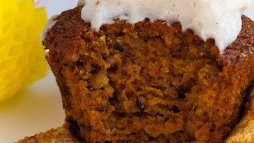 Рецепт морковных кексов с творожно-кокосовым кремом