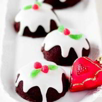 Новогодние шоколадные капкейки