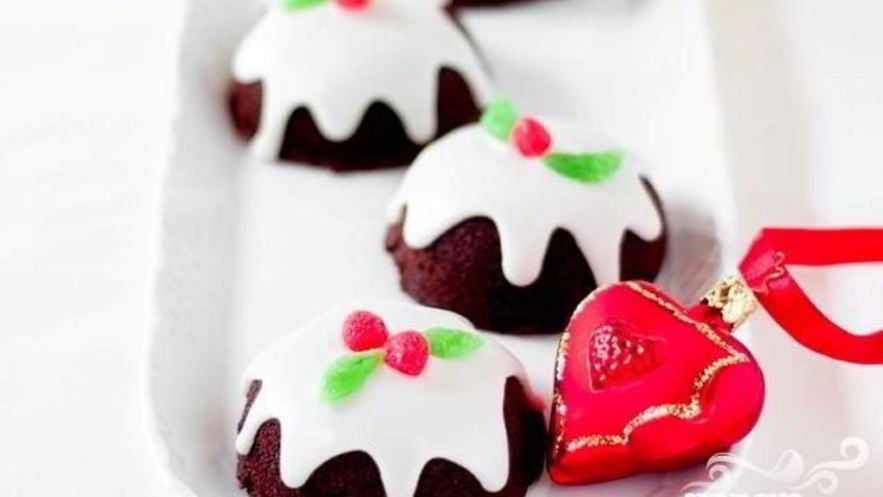 Рецепт новогодних шоколадных капкейков