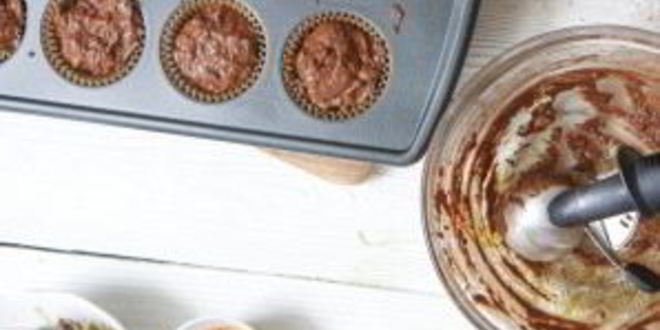 Рецепт шоколадных кексов с грушами