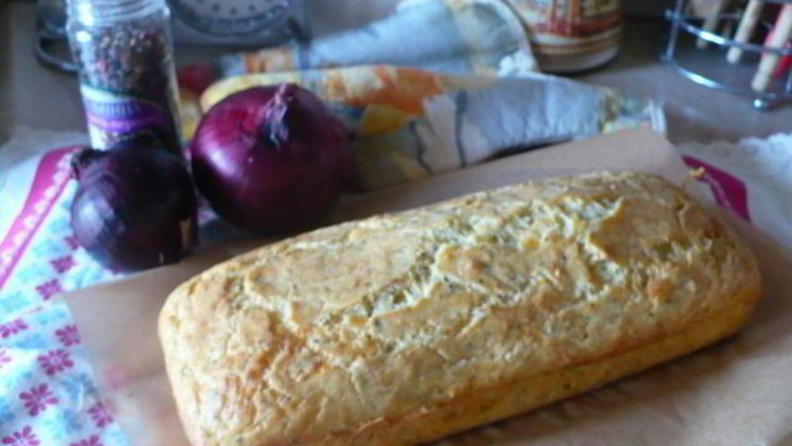 Рецепт сырного кекса с травами