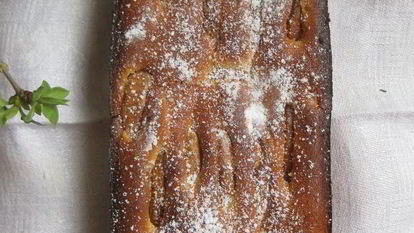 Рецепт Творожного кекса с грушей