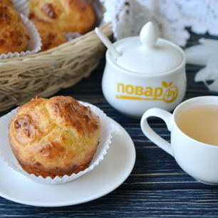 Рецепт Закусочных кексов из плавленного сырка