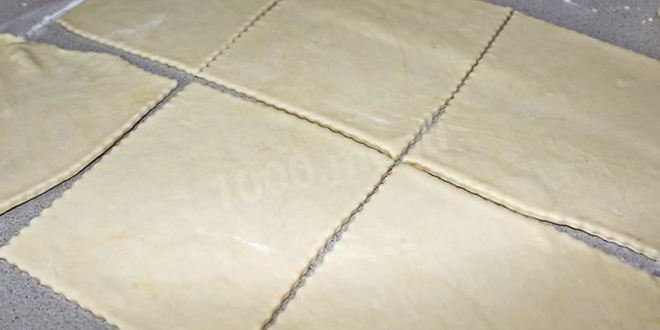 Рецепт хачапури из слоеного теста с сыром в духовке