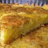 Рецепт Хачапури из тертого картофеля с сыром и чесноком