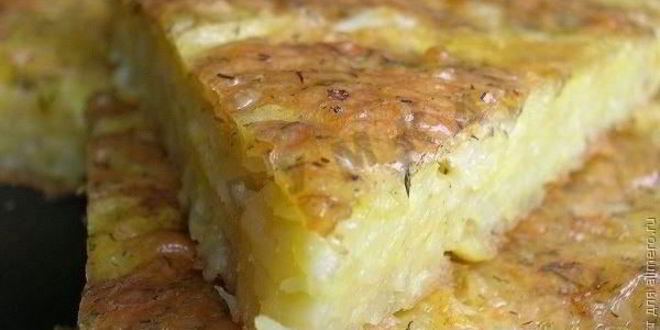 Рецепт хачапури из тертого картофеля с сыром и чесноком