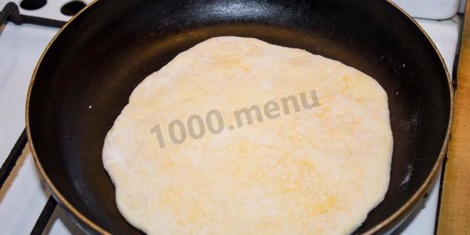 Рецепт хачапури по тбилисски за 5 минут на сковороде