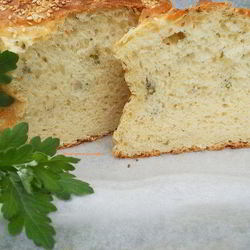 Рецепт Домашнего хлеба с петрушкой без замеса