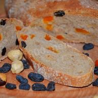 Рецепт Домашнего хлеба с сухофруктами и фундуком