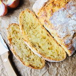 Рецепт Лукового хлеба без замеса